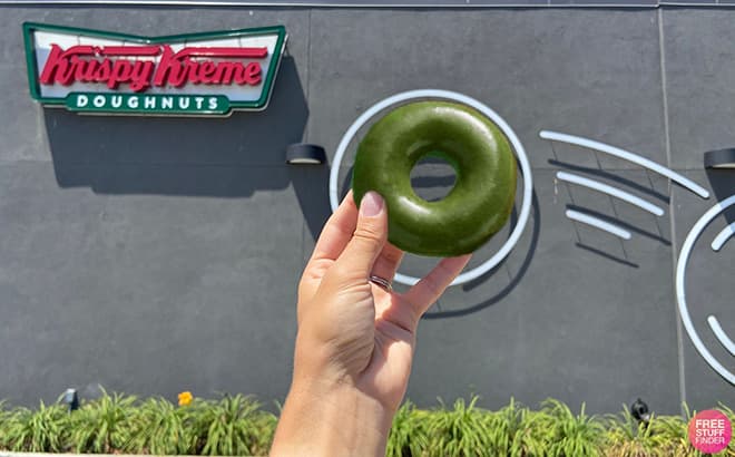 FREE St. Patrick's Day Green Doughnut at Krispy Kreme
